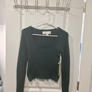 Vintage Havana Dark Green Crew Neck Sweater